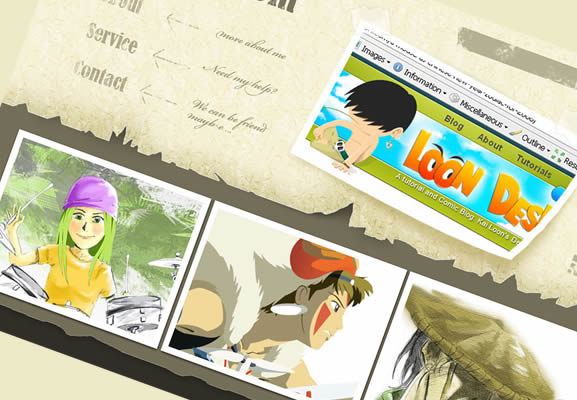 Photoshop Web Templates & Layouts Tutorials