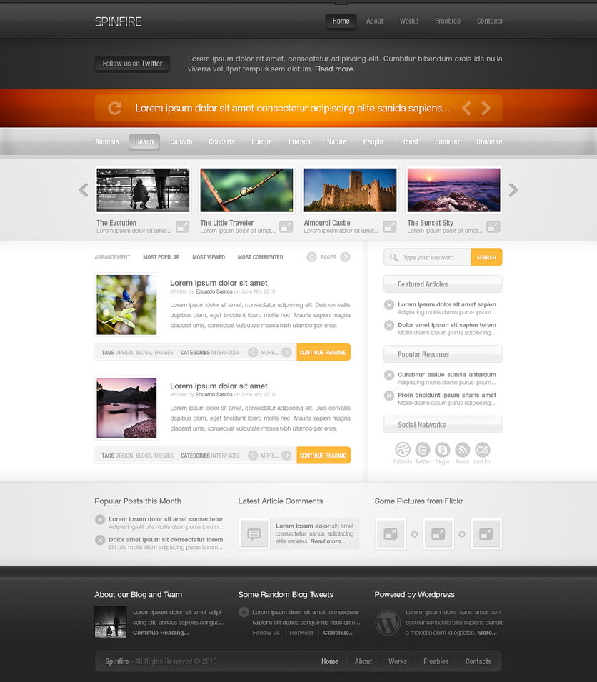 12 Best themes Collection from Deviant