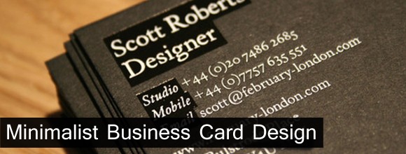 Minimalist Business Card Design