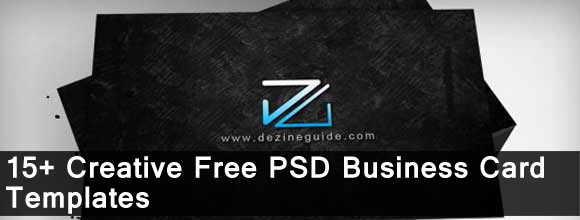15+ Creative Free PSD Business Card Templates