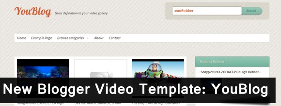 New blogger video template: YouBlog