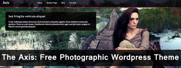 The Axis: Free Photographic WordPress Theme