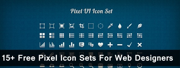 15+ Free Pixel Icon Sets For Web designers