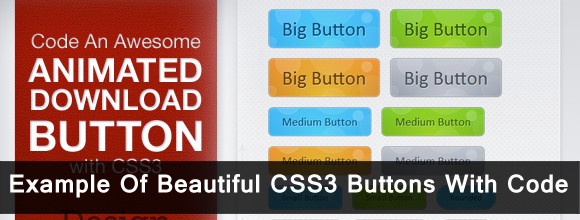 Example of beautiful CSS3 buttons with code