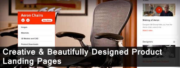 Creative & Beautifully Designed Product Landing Pages