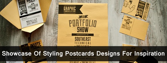 Showcase Of Styling Postcard Designs For Inspiration