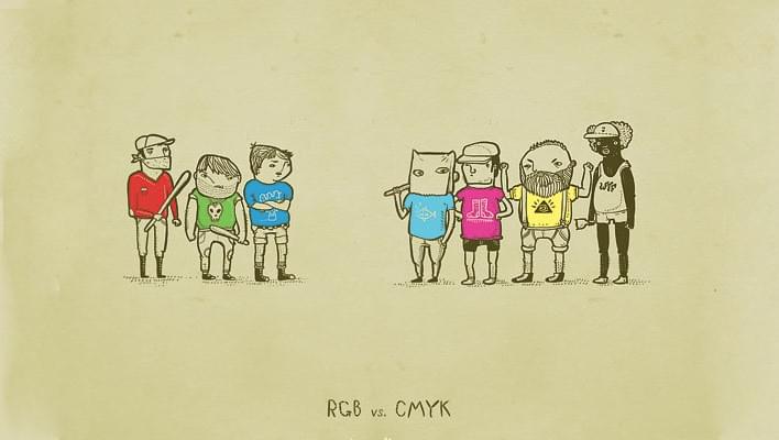 RGB vs CMYK – Infographic