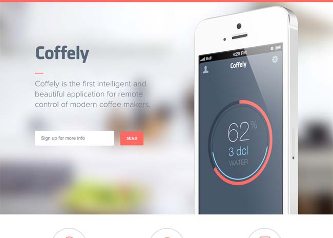 landing pages for apps