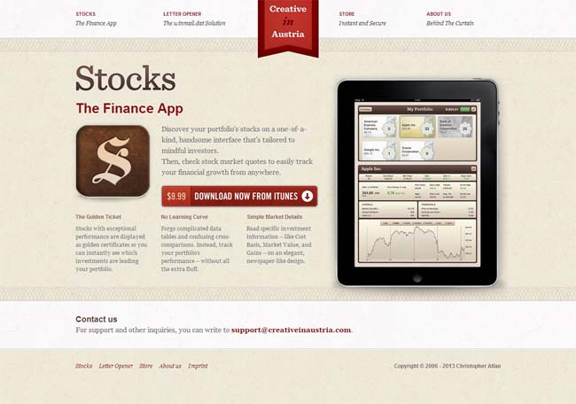landing pages for apps