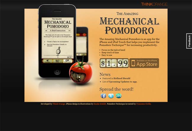 landing pages for apps