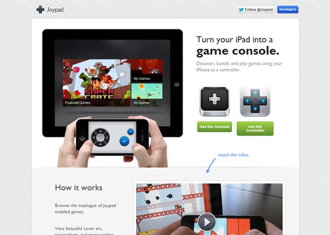 landing pages for apps
