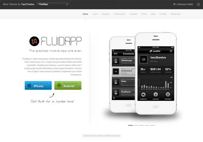 landing pages for apps