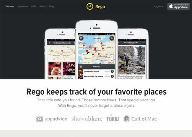 landing pages for apps