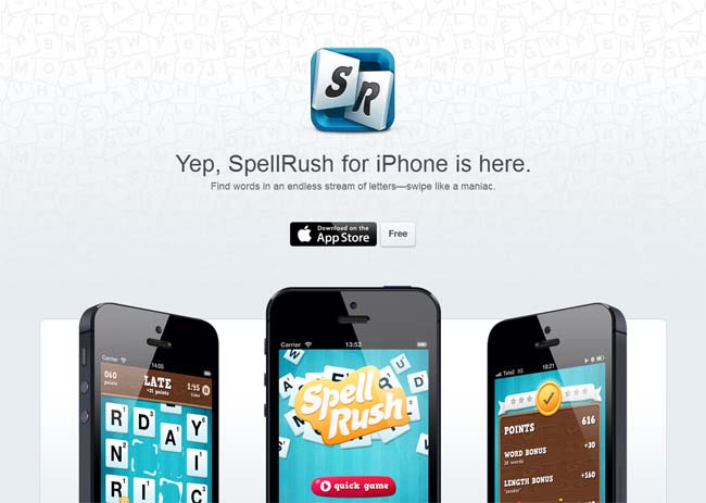 landing pages for apps