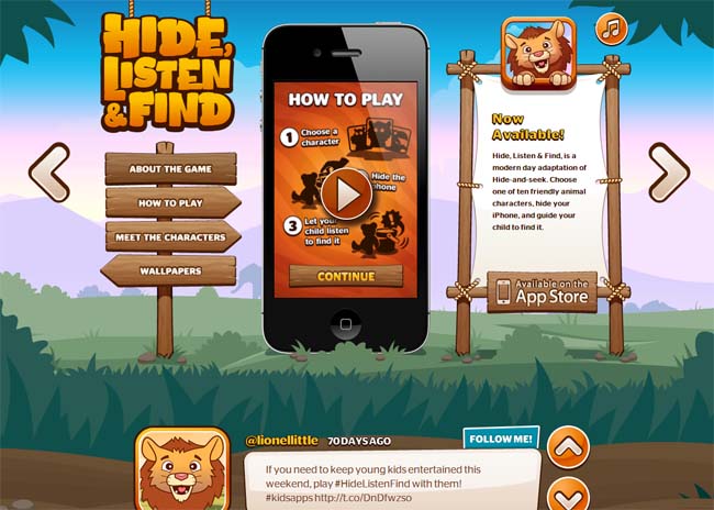 landing pages for apps