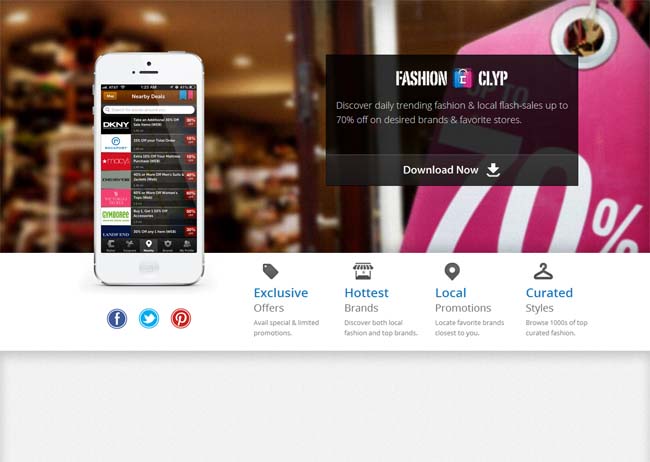 landing pages for apps