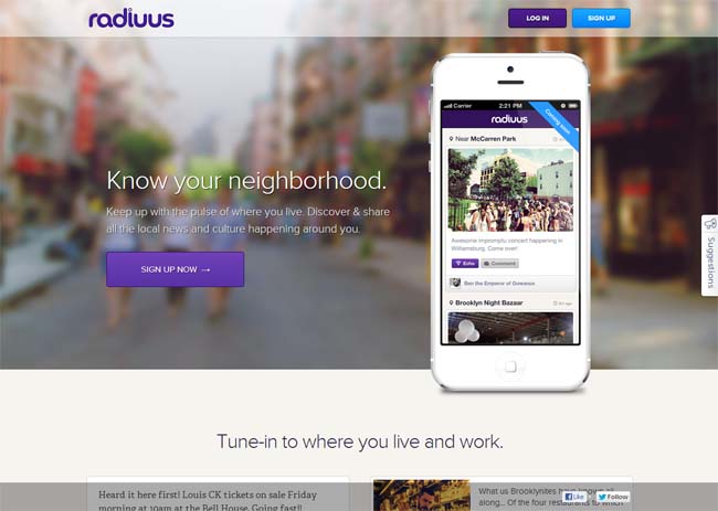 landing pages for apps