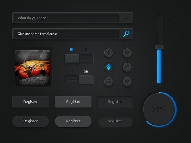 Free PSd UI Kit