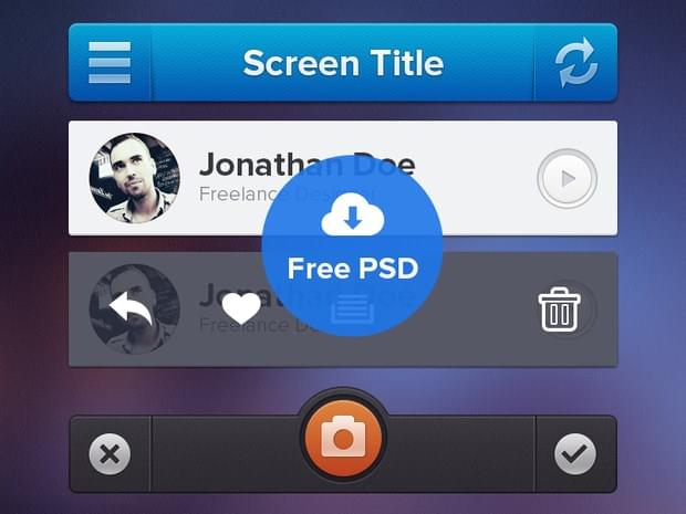 Free PSD Music Player