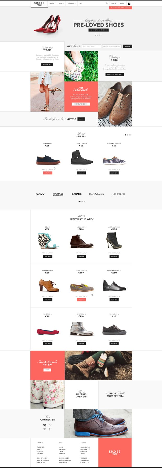 Shoesprive Concept Web Design 