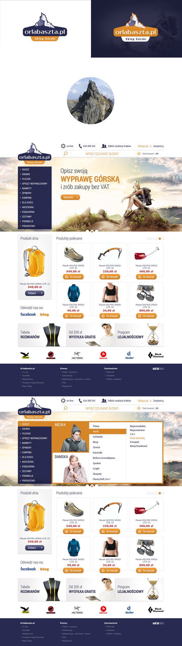 Orlabaszta online shop Web Design
