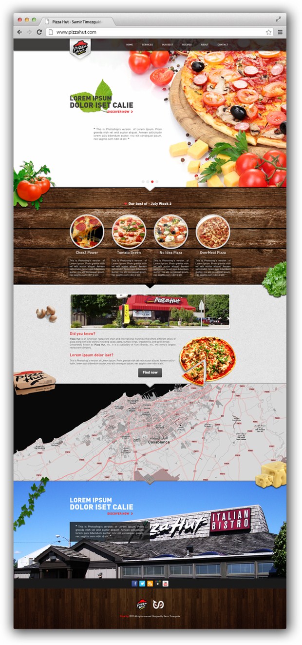 Pizza Hut Website Redesign