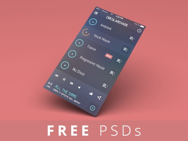 High Quality Free PSD Files for Designers