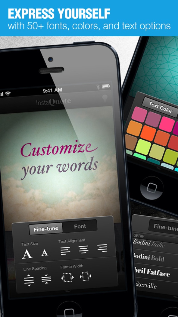 InstaQuote - add text to photos and pictures for Instagram