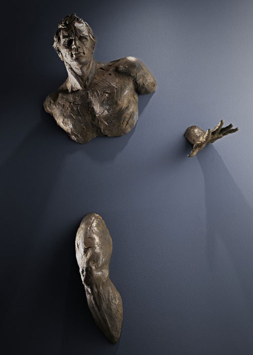 Sculptures Emerge from Walls003