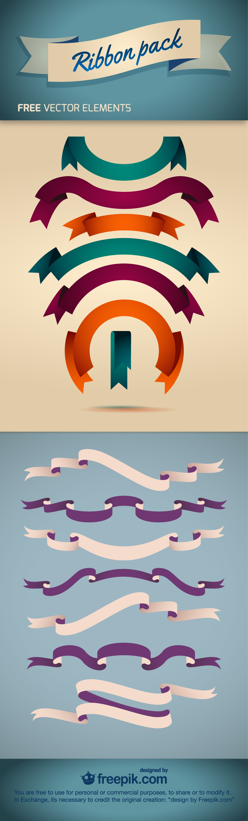Ribbon Pack - Free Vector Element