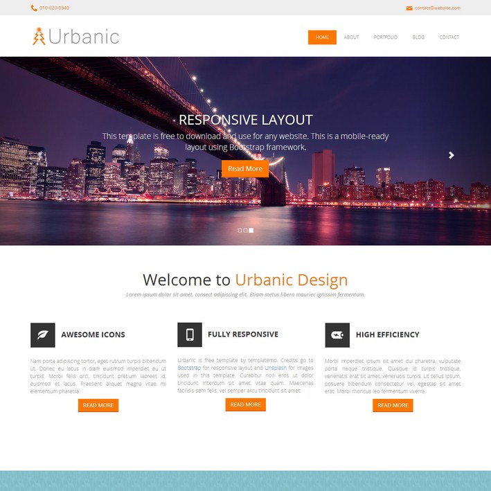 395 Urbanic Responsive Template