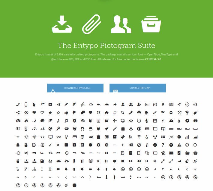 Entypo-250+ carefully crafted pictograms