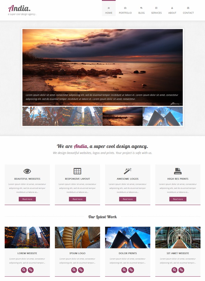 Andia-Responsive Agency Template