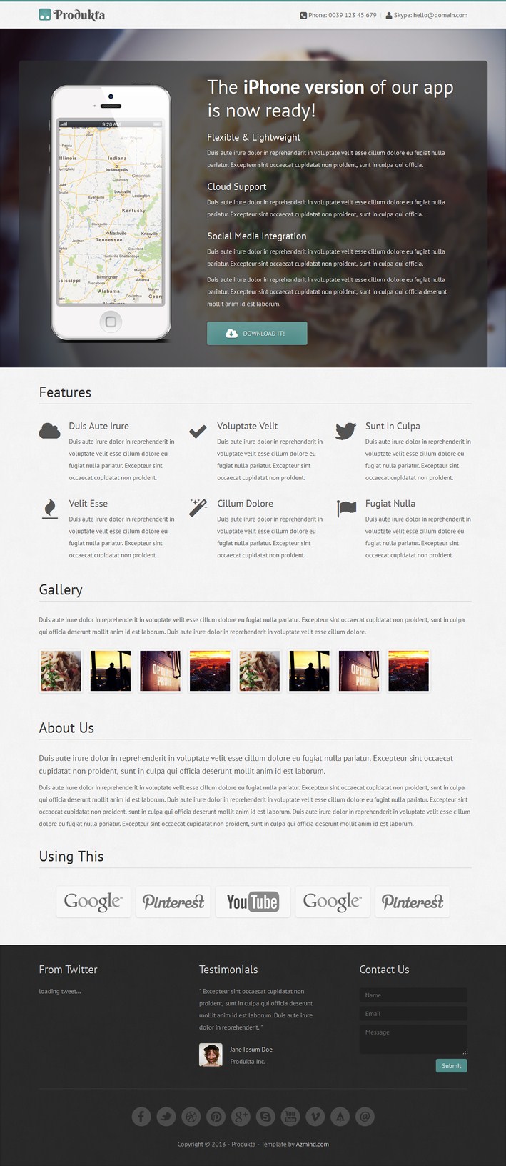 Produkta-Responsive Product Showcase Theme