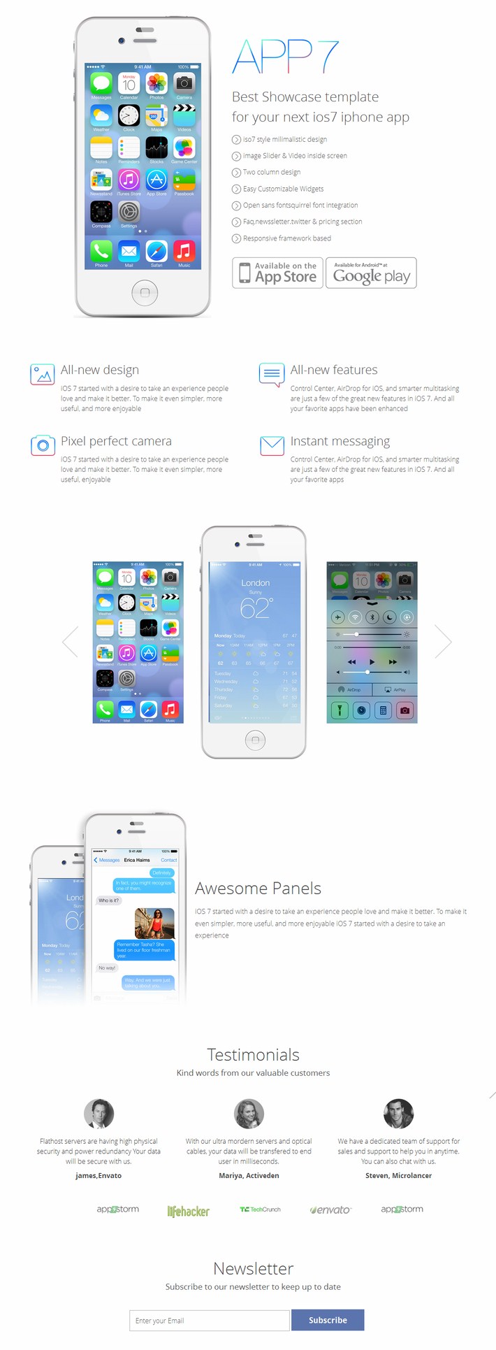 App7 Website Template