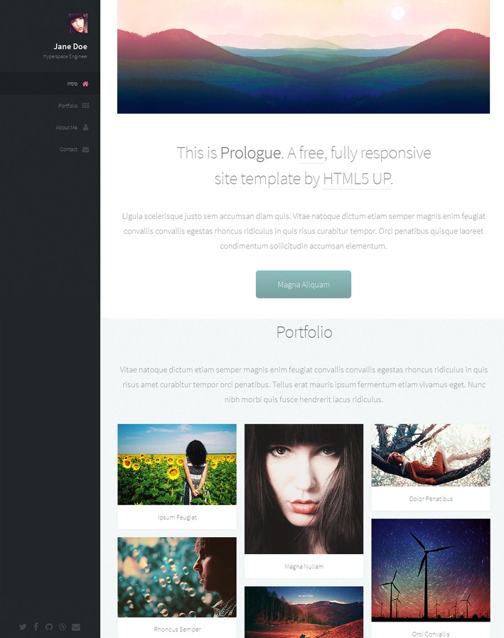 Prologue Free Responsive Templates