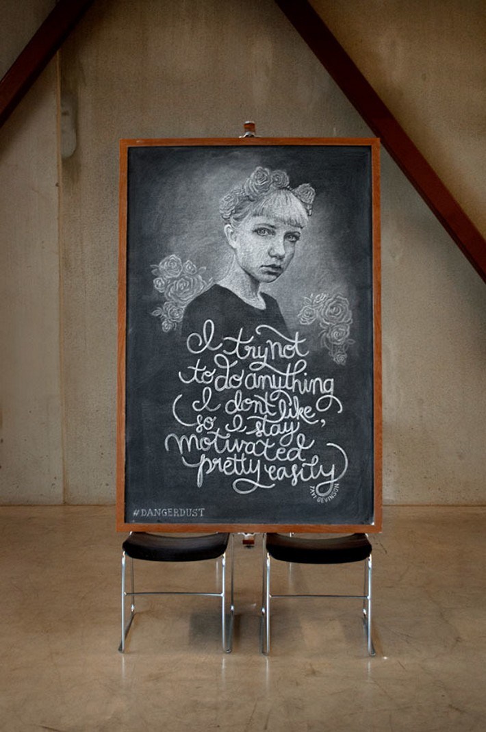 Dangerdust Illustrate Quotes with Wonderful Chalkboard Art