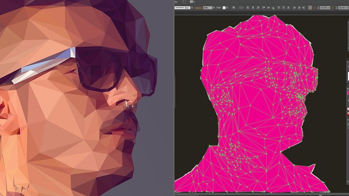 How to Create a Low Poly Art Self Portrait Tutorial