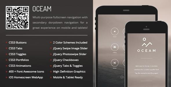 Oceam - Mobile & Tablet Template