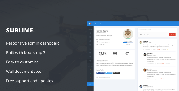 Sublime - Web Application Admin Dashboard