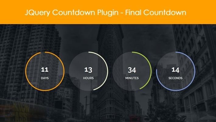 JQuery Countdown Plugin - Final Countdown