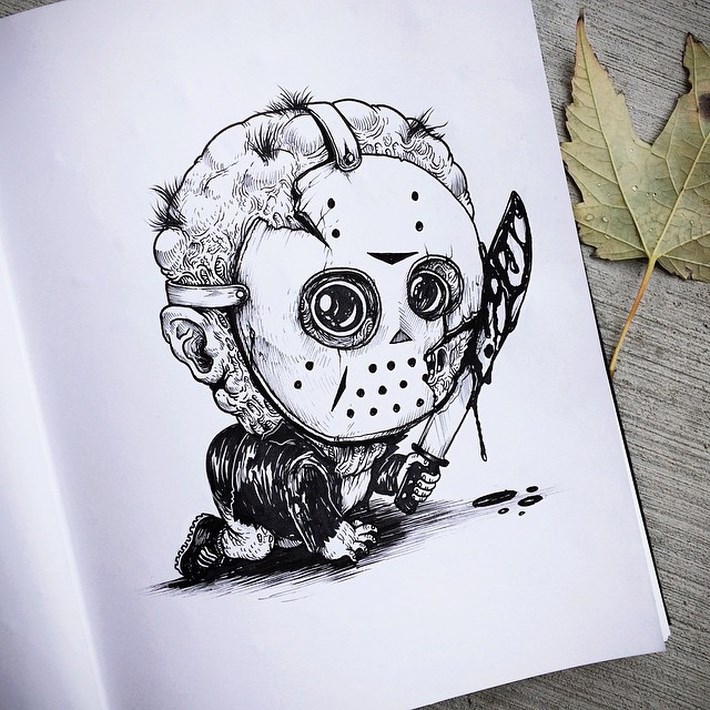 Alex Solis Turns Famous Horror Character as Baby Terrors