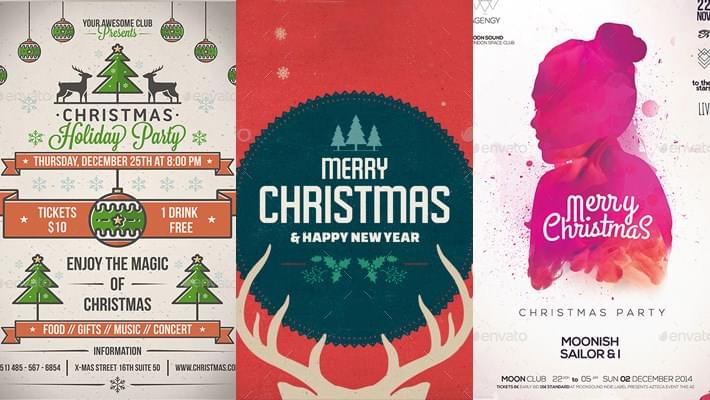 20 Awesome Christmas Poster and Christmas Background