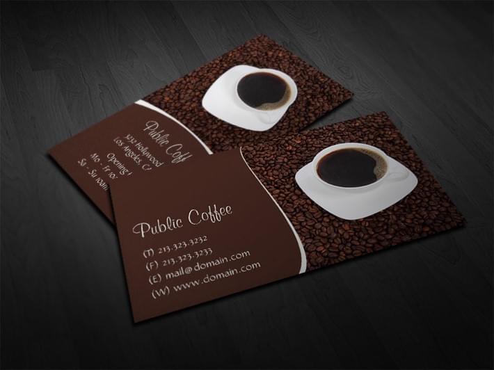 Coffee-Cup-on-Beans-Business-Card