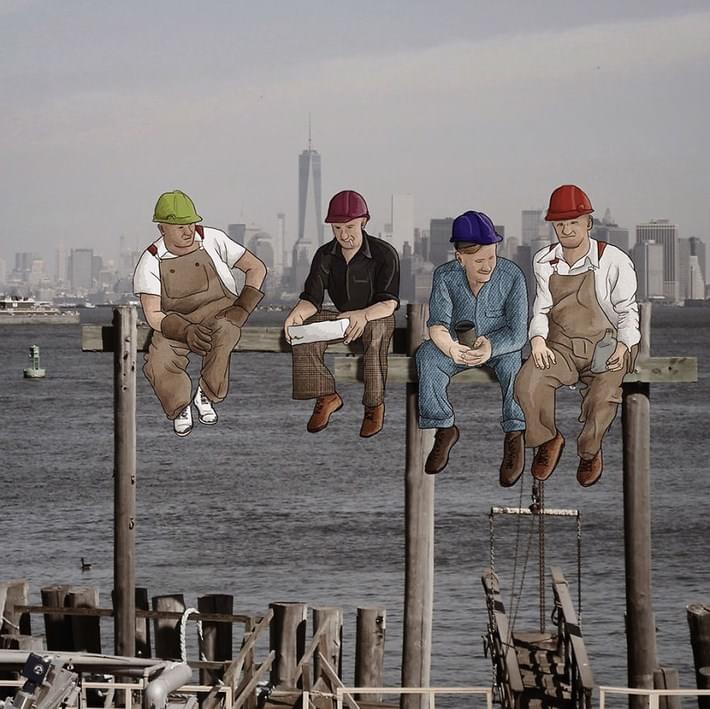 Eliska Adds Humorous Illustrations to Photos of New York