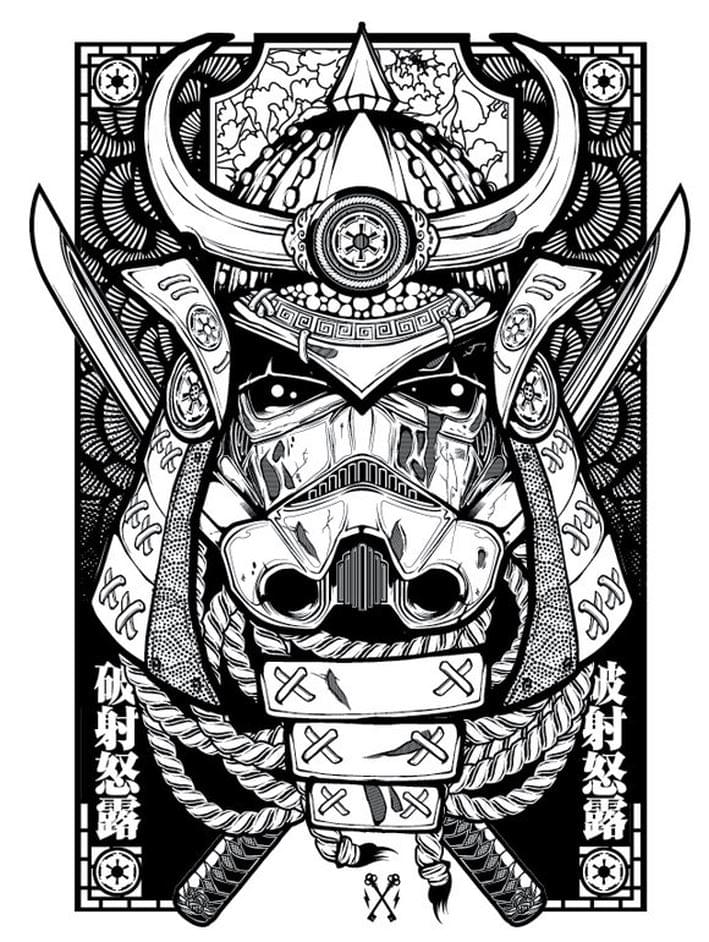 Awesome-Grayscale-Vector-Illustration-by-Joshua-M-Smith
