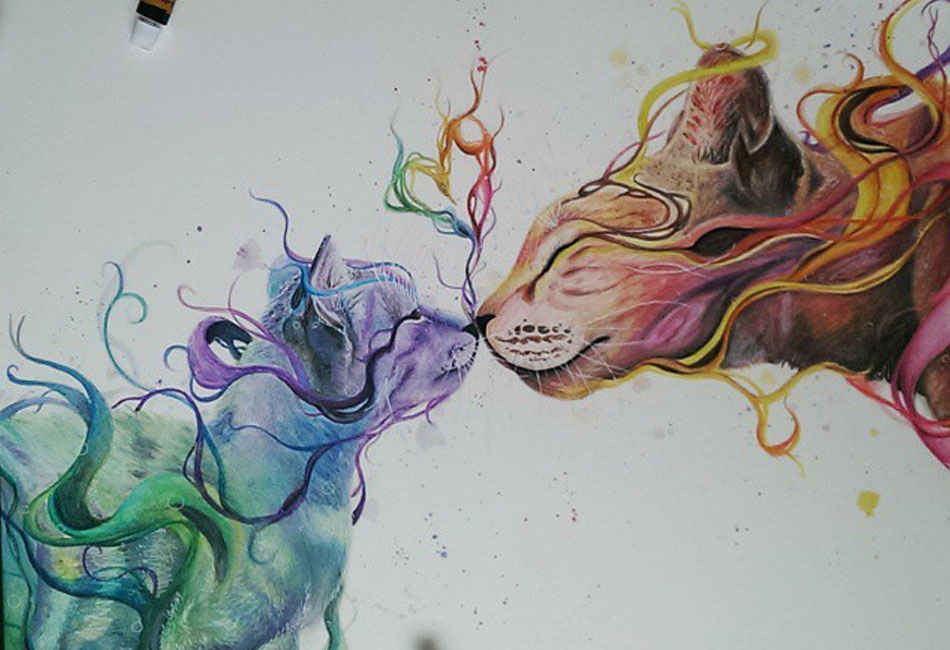 Striking Watercolor Drawings by Dany Lizeth