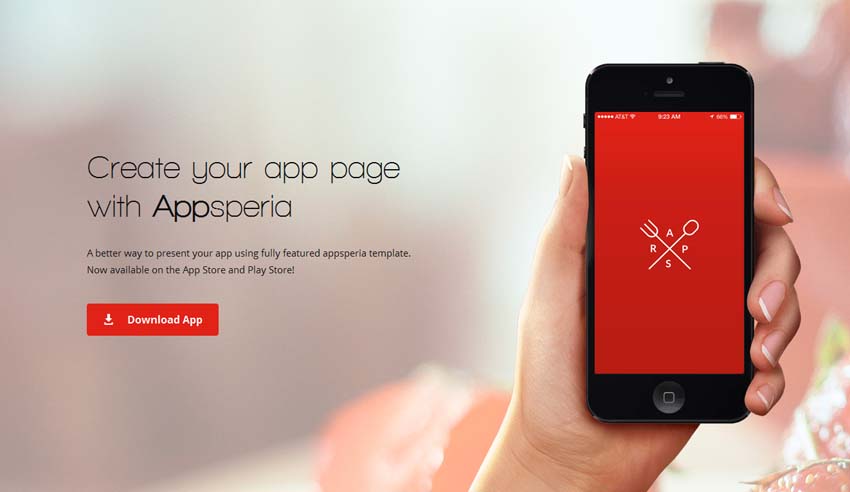 AppSperia - App Landing Page