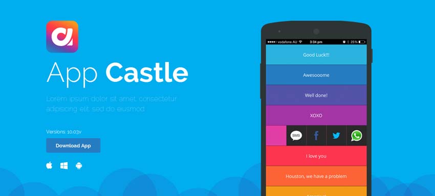 Castle - HTML Landing Template