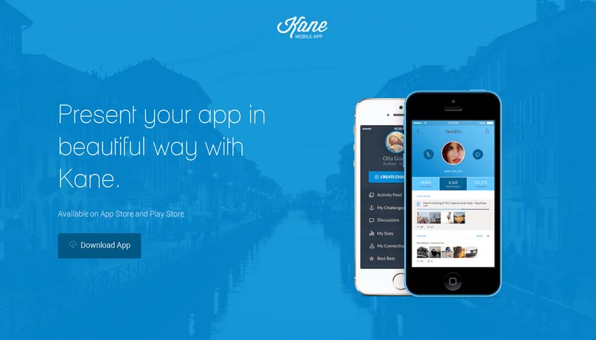 Kane - Responsive App Landing Page